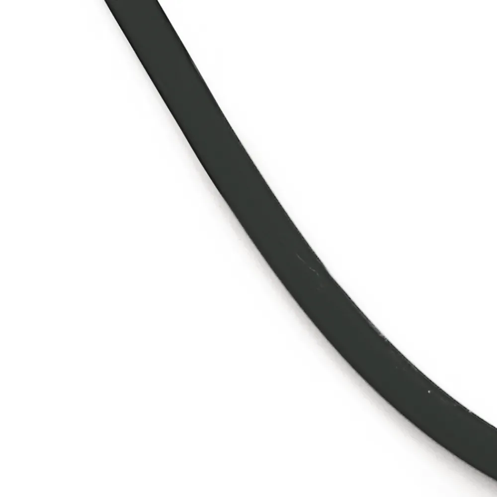 Prouds Necklaces>50Cm Black Neoprene Cord With 9Ct Gold Clasp
