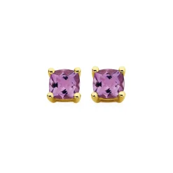 Prouds Earrings>9Ct Amethyst Stud Earrings In Purple
