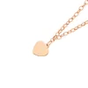 Prouds Bracelets>9Ct 19Cm Rose Gold Solid Belcher Bracelet With Heart Charm