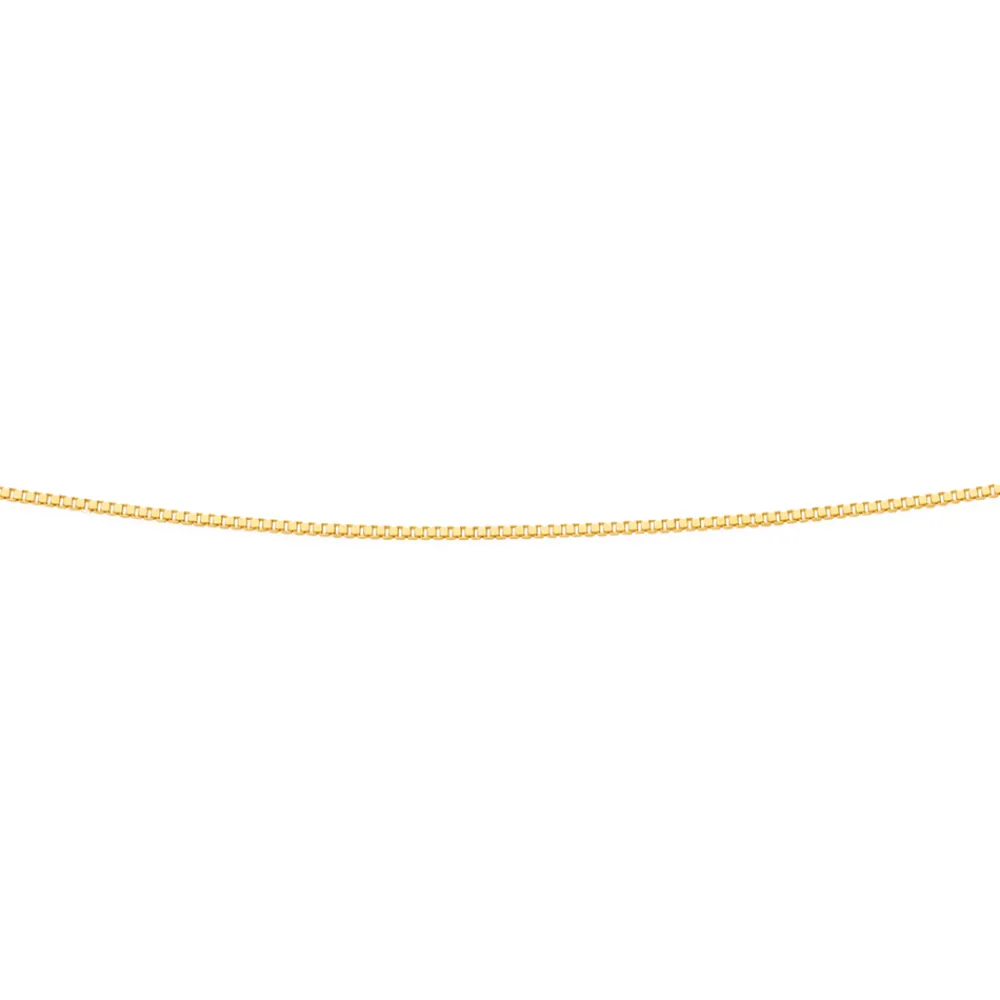 Prouds Necklaces>9Ct 50Cm Solid Box Chain
