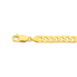 Prouds Bracelets>9Ct 21Cm Solid Curb Bracelet
