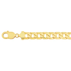Prouds Bracelets>9Ct 22Cm Solid Curb Bracelet