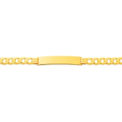 Prouds Bracelets>9Ct 21Cm Solid Curb I.D. Bracelet
