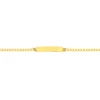 Prouds Bracelets>9Ct 15Cm Solid Curb Identity Bracelet