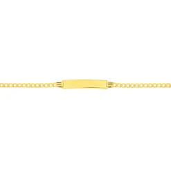 Prouds Bracelets>9Ct 15Cm Solid Curb Identity Bracelet