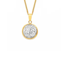Prouds Pendants>9Ct Crystal Pendant In White