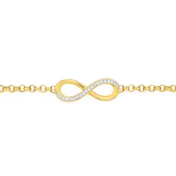 Prouds Bracelets>9Ct Diamond Infinity Bracelet Tdw=.15Ct