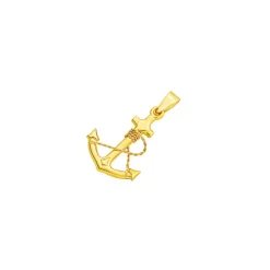 Prouds Pendants>9Ct Gold Anchor & Rope Pendant