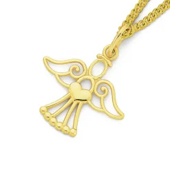 Prouds Pendants>9Ct Gold Angel Pendant