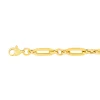 Prouds Bracelets>9Ct Gold 19Cm Figaro 3+1 Bracelet