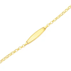 Prouds Bracelets>9Ct Gold 15Cm Hollow Belcher I.D. Bracelet