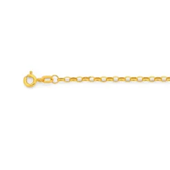 Prouds Bracelets>9Ct Gold 19Cm Hollow Belcher Bracelet