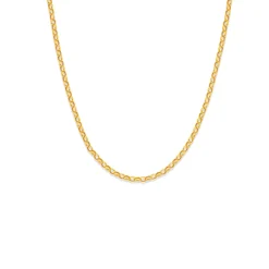 Prouds Necklaces>9Ct Gold 45Cm Hollow Oval Belcher Chain