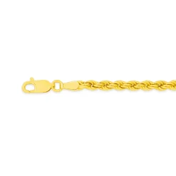 Prouds Bracelets>9Ct Gold 19Cm Hollow Rope Bracelet