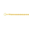 Prouds Bracelets>9Ct Gold 19Cm Hollow Rope Bracelet