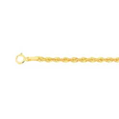 Prouds Bracelets>9Ct Gold 19Cm Hollow Rope Bracelet
