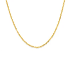 Prouds Necklaces>9Ct Gold 45Cm Hollow Singapore Chain