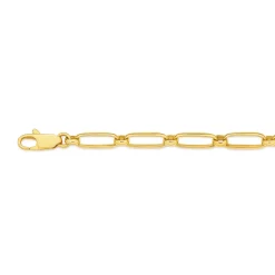 Prouds Bracelets>9Ct Gold 19Cm Solid 1+1 Round & Oval Link Bracelet