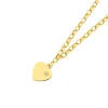 Prouds Bracelets>9Ct Gold 16Cm Solid Belcher Diamond Heart Charm Bracelet