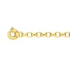 Prouds Bracelets>9Ct Gold 19Cm Solid Belcher Bolt Ring Bracelet