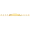 Prouds Bracelets>9Ct Gold 16.5Cm Solid Belcher I.D. Bracelet