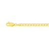Prouds Bracelets>9Ct Gold 18.5Cm Solid Bevelled Curb Bracelet