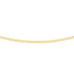 Prouds Body Jewellery>9Ct Gold 25Cm Solid Curb Anklet