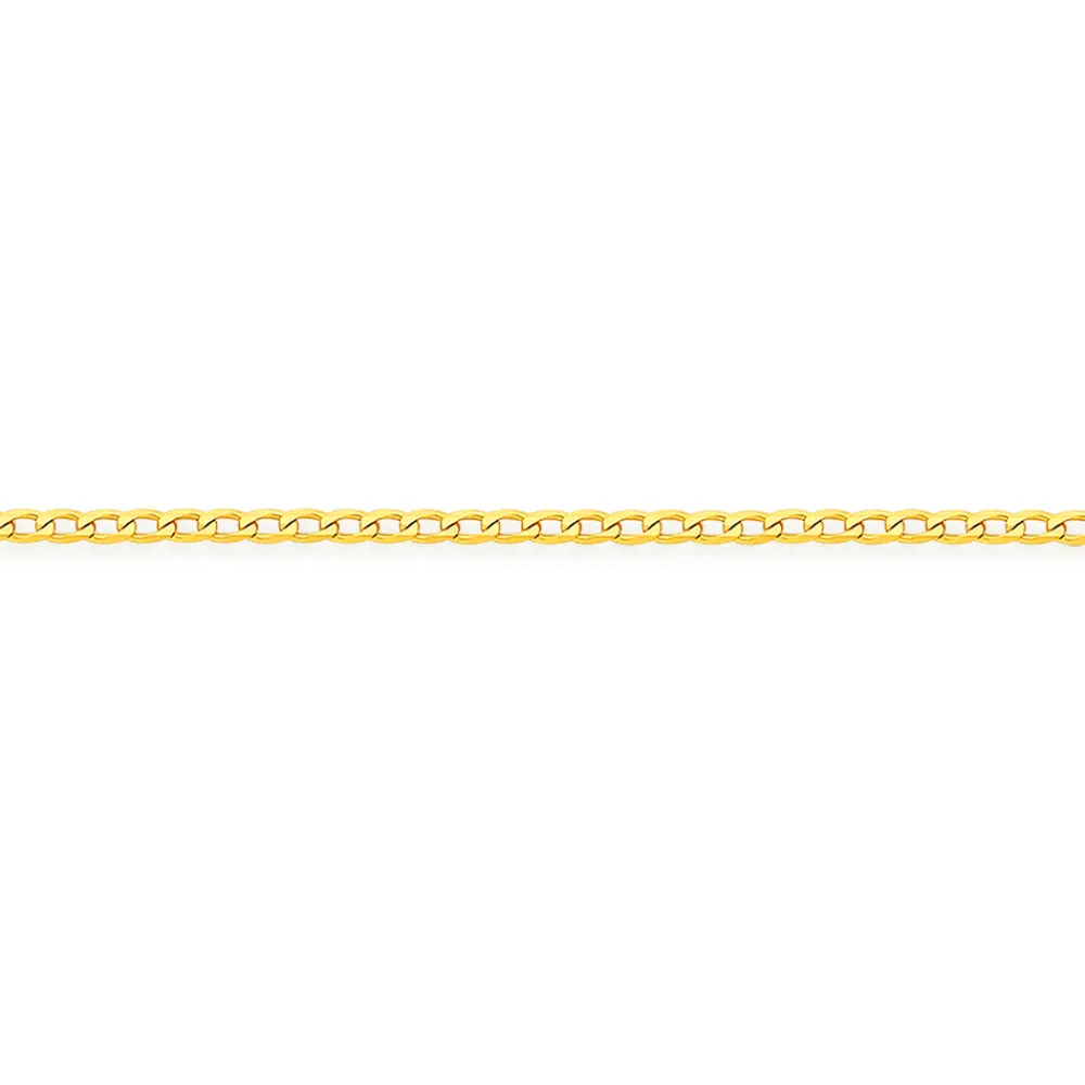 Prouds Body Jewellery>9Ct Gold 27Cm Solid Curb Anklet