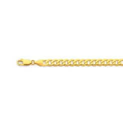 Prouds Bracelets>9Ct Gold 19Cm Solid Curb Bracelet