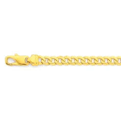 Prouds Bracelets>9Ct Gold 21Cm Solid Curb Bracelet