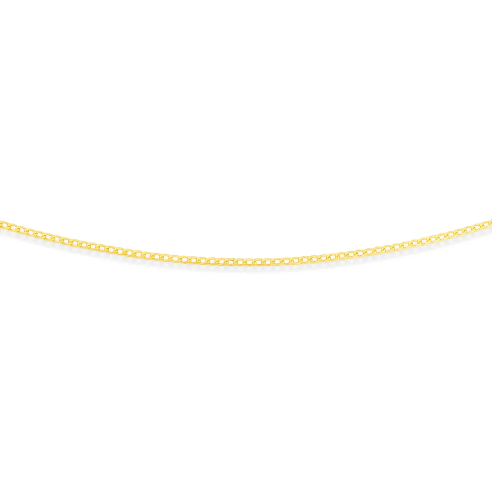 Prouds Necklaces>9Ct Gold 43Cm Solid Curb Chain