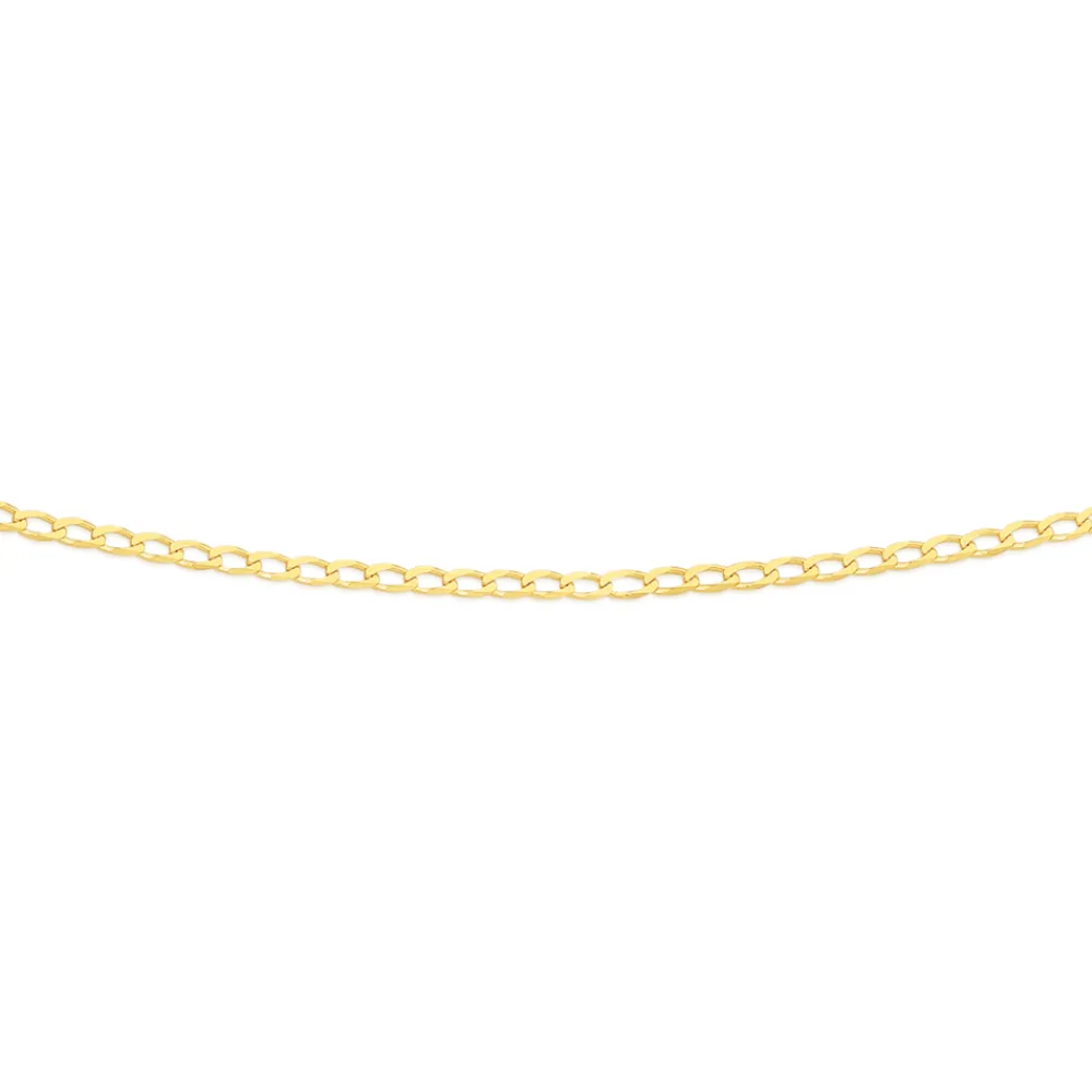 Prouds Necklaces>9Ct Gold 40Cm Solid Curb Chain