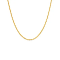 Prouds Necklaces>9Ct Gold 45Cm Solid Double Curb Chain
