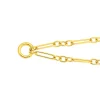 Prouds Bracelets>9Ct Gold 19Cm Solid Figaro 3+1 Paperclip Bracelet
