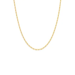 Prouds Necklaces>9Ct Gold 45Cm Solid Figaro 1+1 Chain