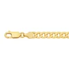 Prouds Bracelets>9Ct Gold 19Cm Solid Flat Curb Bracelet