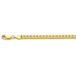 Prouds Bracelets>9Ct Gold 20Cm Solid Flat Curb Bracelet