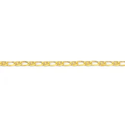 Prouds Body Jewellery>9Ct Gold 25Cm Solid Marine Anklet
