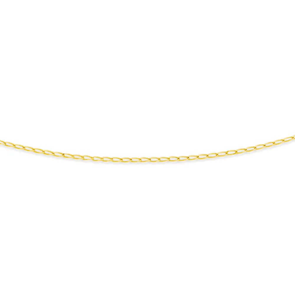 Prouds Necklaces>9Ct Gold 42Cm Solid Open Curb Chain