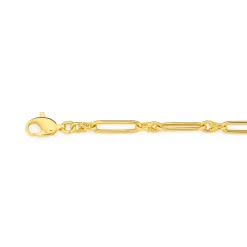 Prouds Bracelets>9Ct Gold 19Cm Solid Paperclip Bracelet