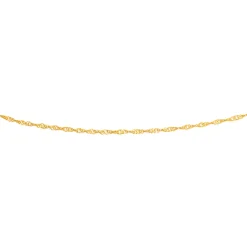 Prouds Body Jewellery>9Ct Gold 27Cm Solid Singapore Anklet