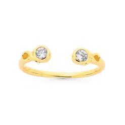 Prouds Body Jewellery>9Ct Gold Cz Toe Ring In White