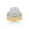 Prouds Rings>18Ct Gold Diamond Bridal Set