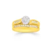 Prouds Rings>18Ct Gold Diamond Bridal Set
