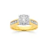 Prouds Rings>18Ct Gold Diamond Cluster Ring