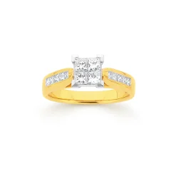 Prouds Rings>18Ct Gold Diamond Engagement Ring