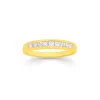 Prouds Rings>18Ct Gold Diamond Princess Cut Band