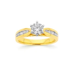 Prouds Rings>18Ct Gold Diamond Ring