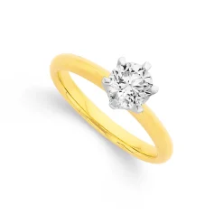 Prouds Rings>18Ct Gold Diamond Solitaire Ring