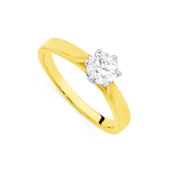 Prouds Rings>18Ct Gold Diamond Solitaire Ring